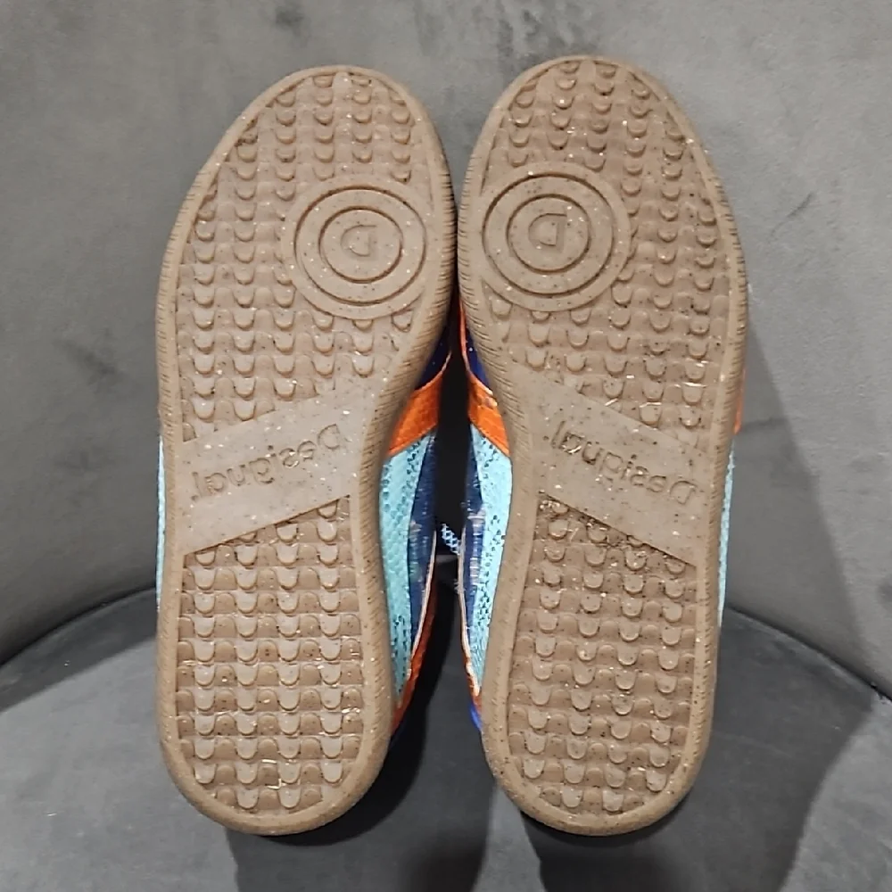 Desigual Orange and Blue Women's Sneakers - Picture 9 of 9
